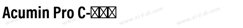 Acumin Pro C字体转换